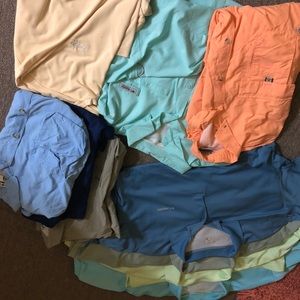 Columbia men’s fishing shirt lot